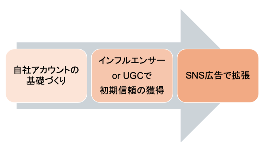 SNS取り組みの順番